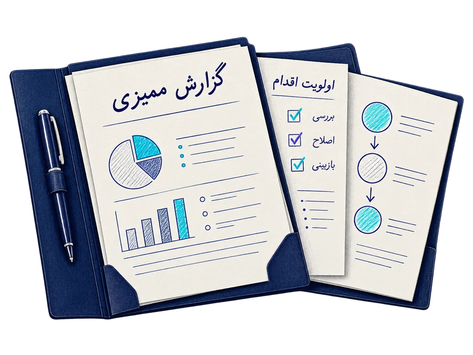گزارش ممیزی بازاریابی و اولویت اقدام‌های پیشنهادی برای بررسی، اصلاح و بازبینی